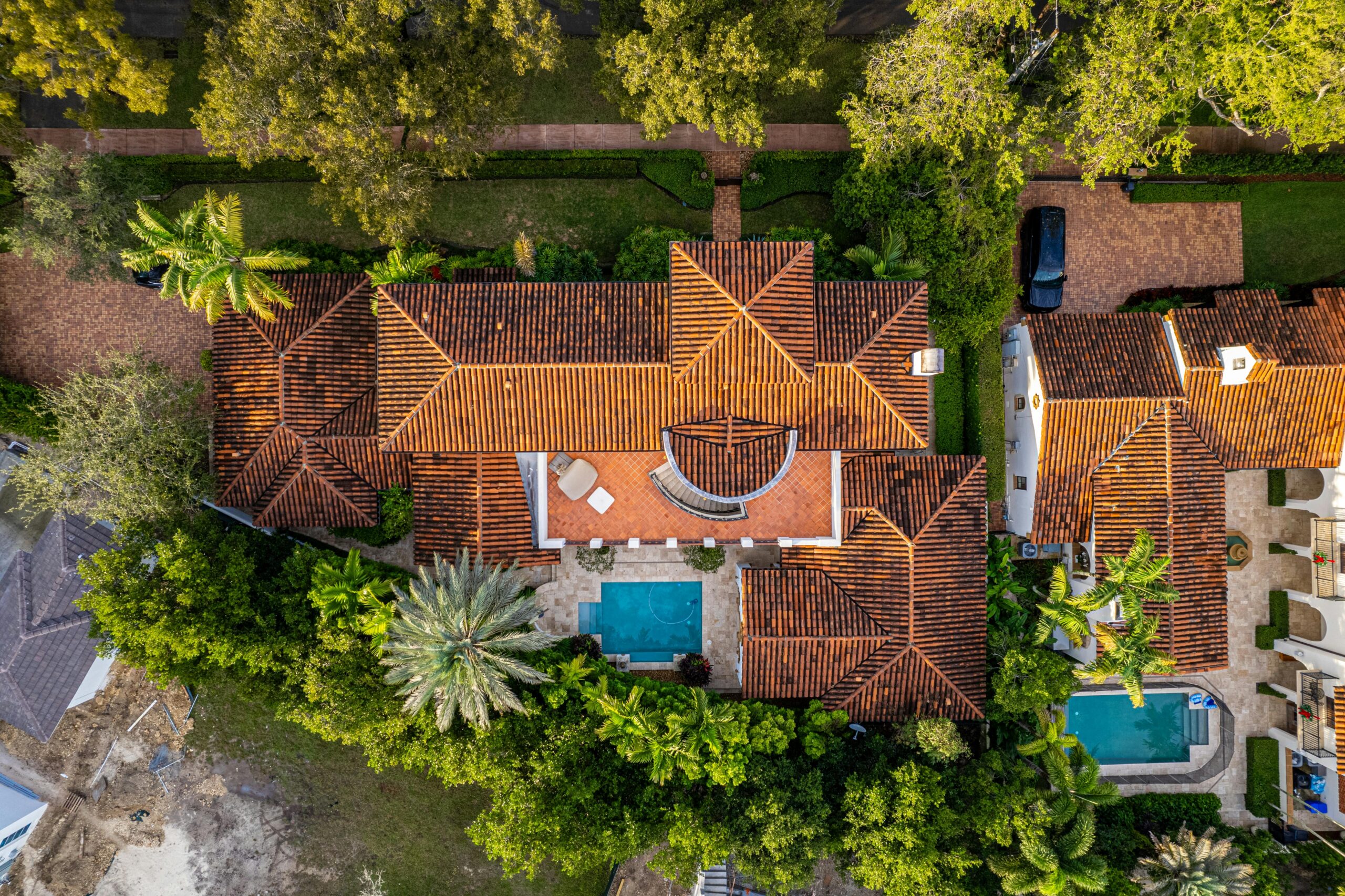 Aerial view of florida house