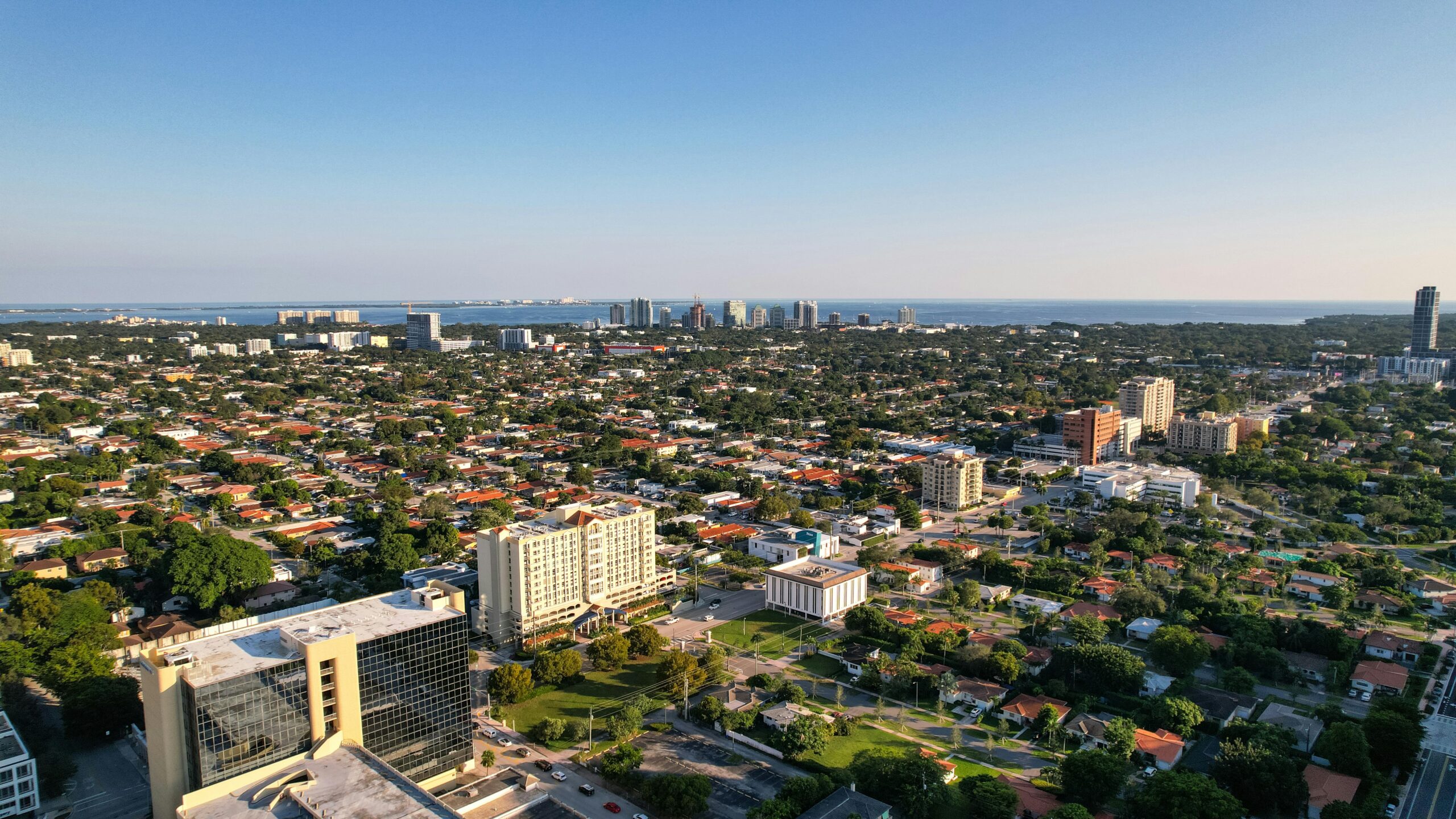 Aerial view of florida