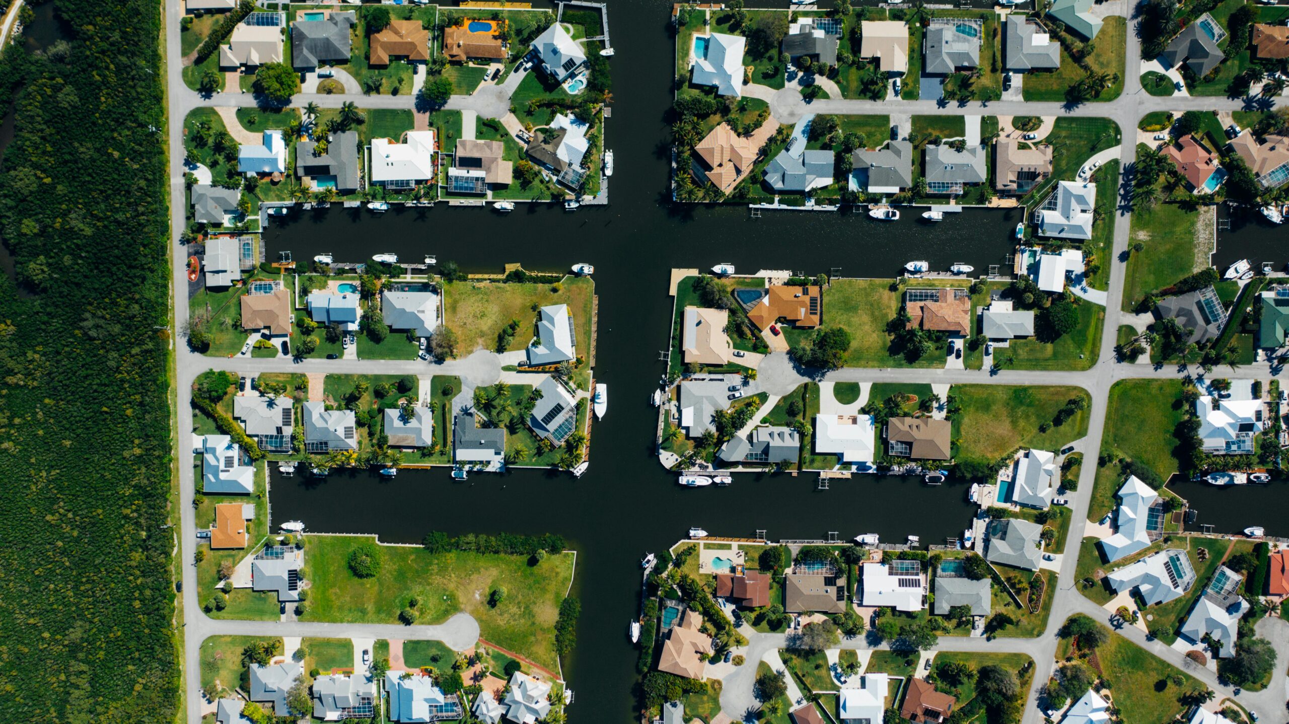 Aerial view of florida