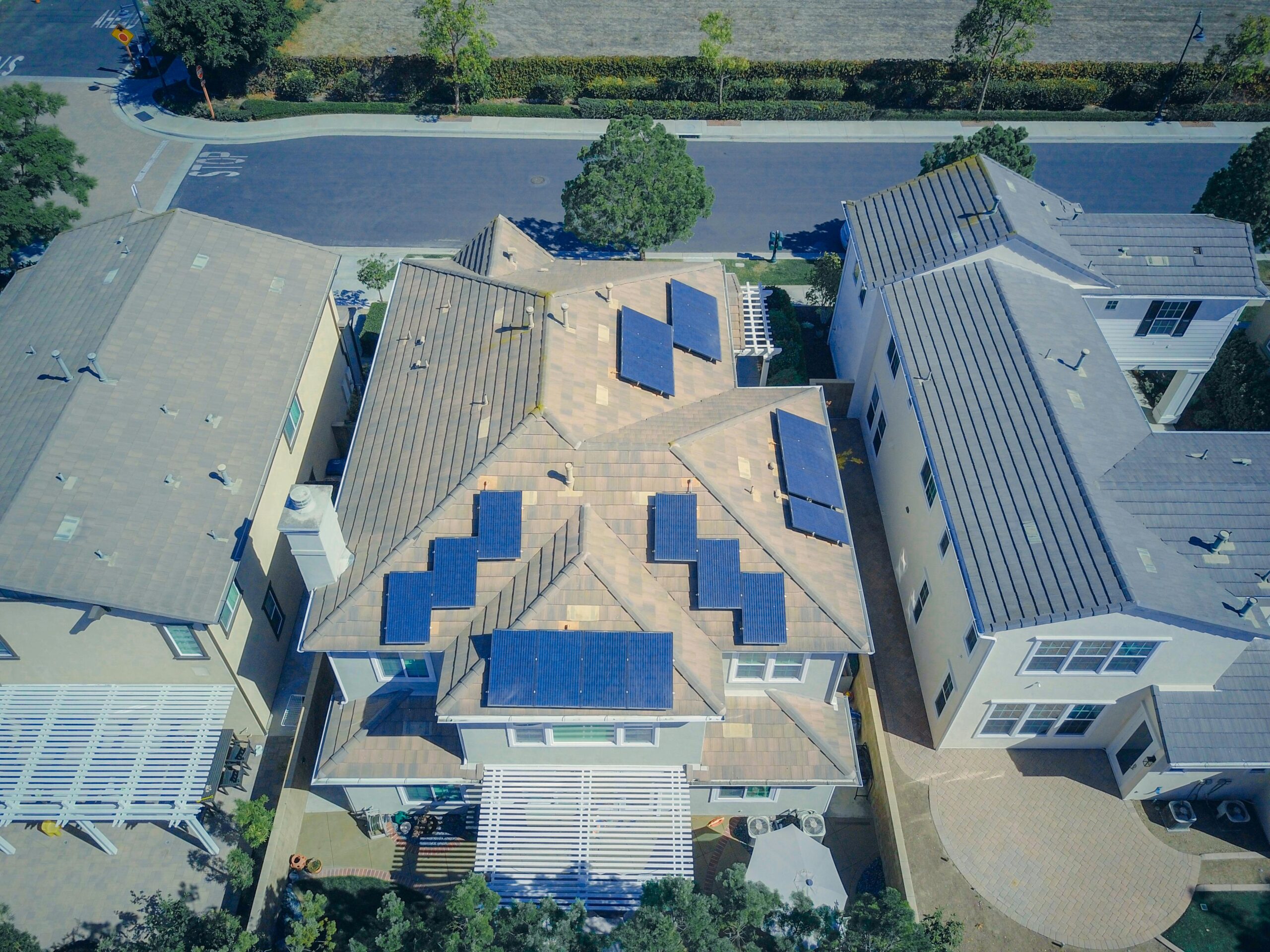 Aerial view of florida house