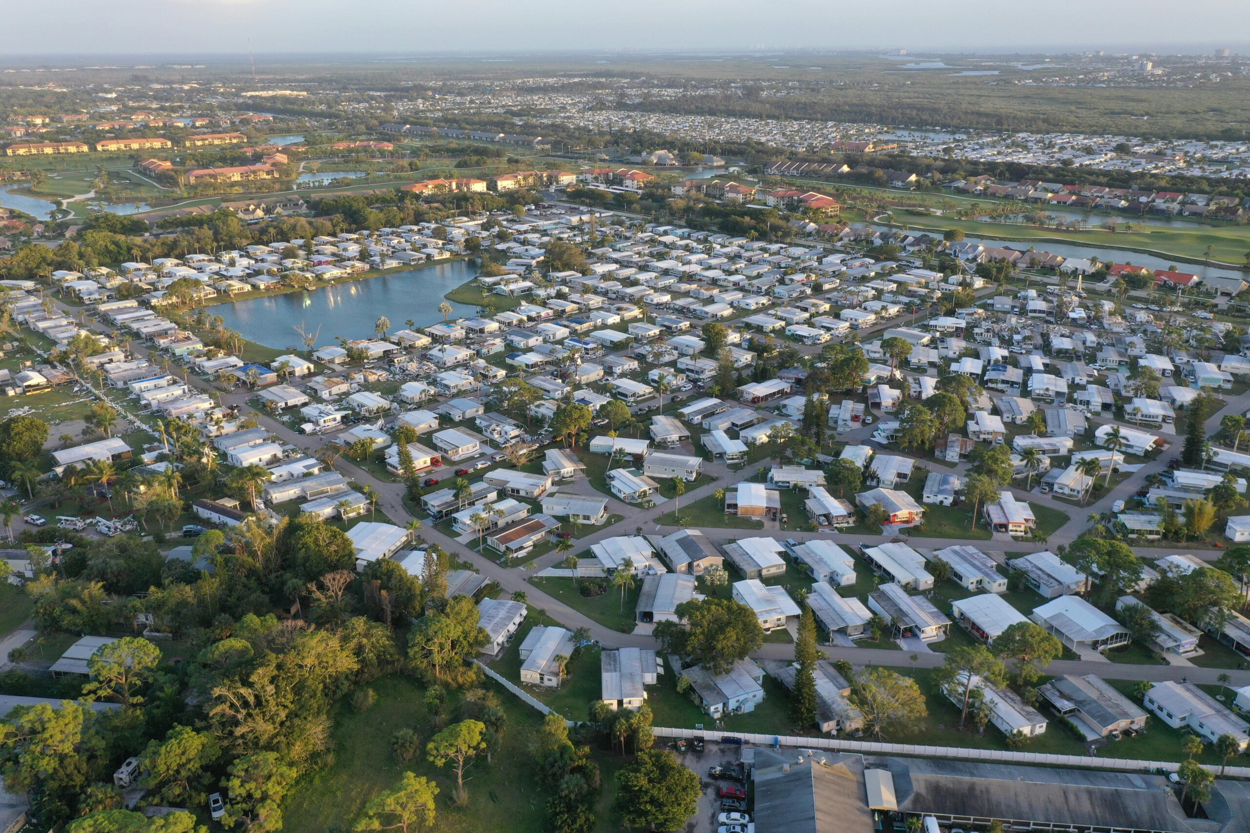 Aerial view of florida