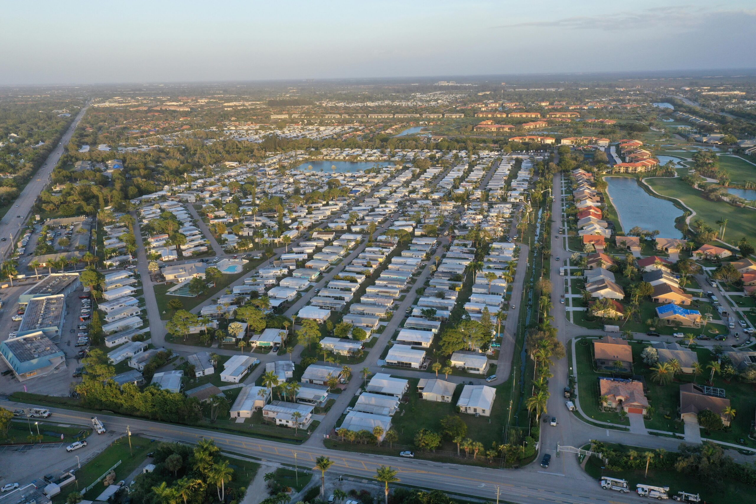 Aerial view of florida